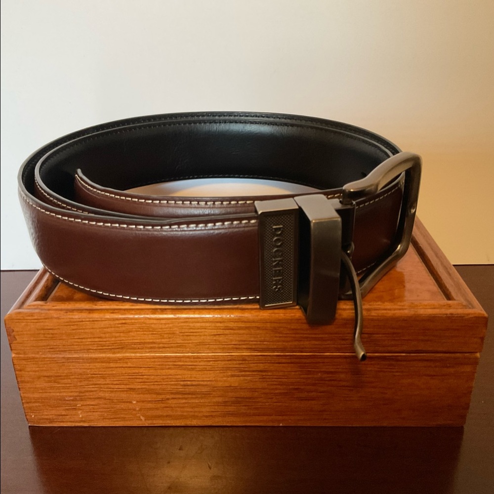 Dockers Men’s Interchangeable Brown Black Belt Size 34-36
